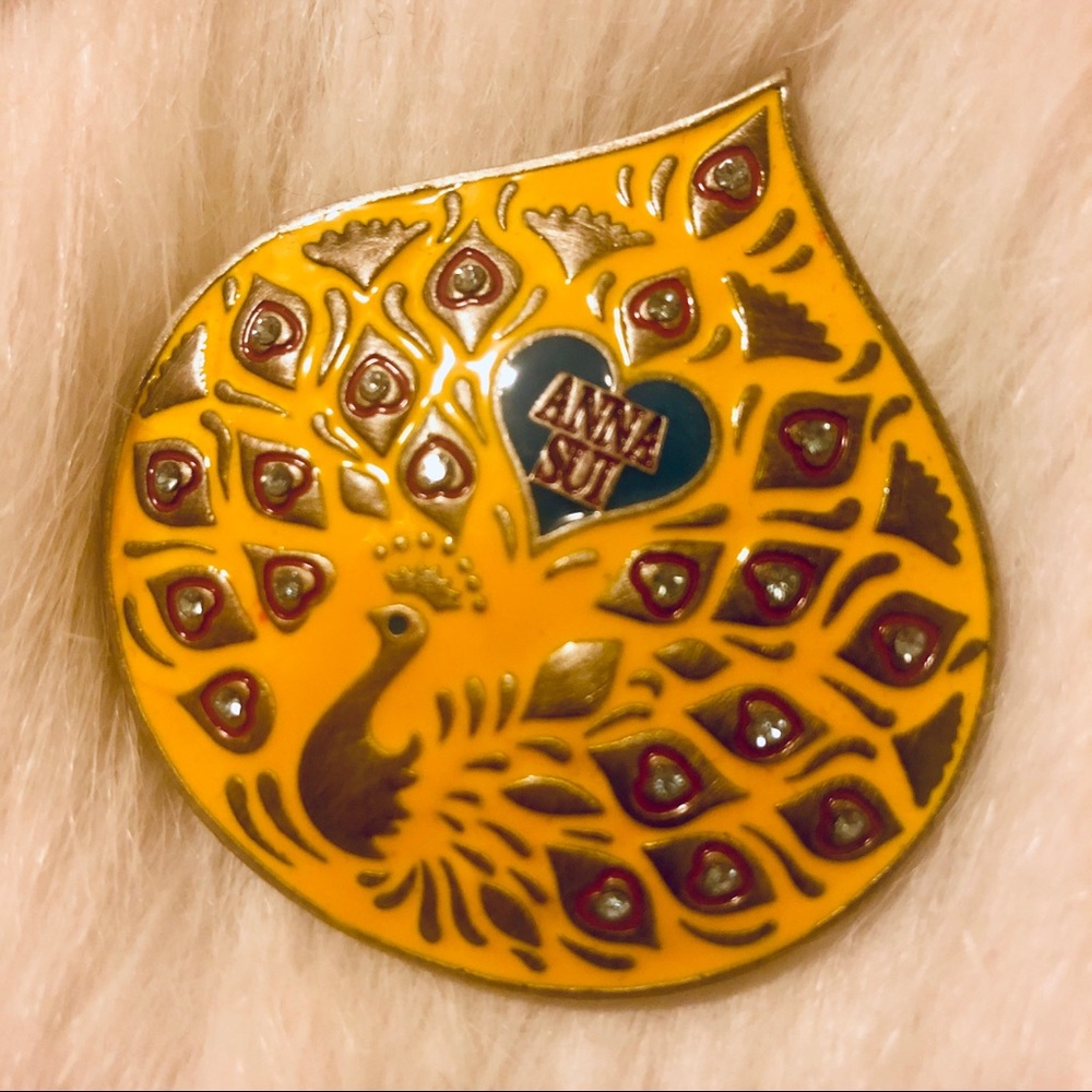 ☂️💗💗☂️Anna Sui Peacock Brooch Flight for Fancy